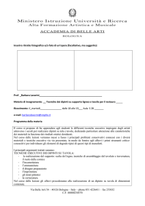 Inserire ritratto fotografico e/o foto di un`opera (facoltativo, ma