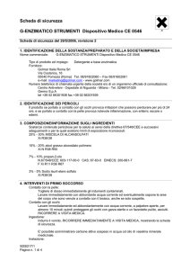 g enzimatico scheda di sicurezza