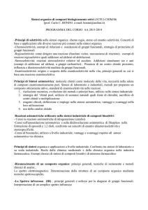 Sintesi Organica di Composti Biologicamente Attivi