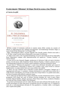 Il coinvolgente “Dilemma” di Edgar David in scena