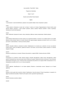 Matematica - Liceo Scientifico Statale Ruffini Viterbo