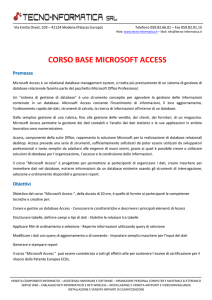 corso ACCESS - TECNO