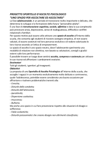 Il progetto "Sportello d`ascolto" - Istituto Comprensivo Benedetto Brin