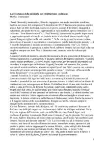 La resistenza della memoria