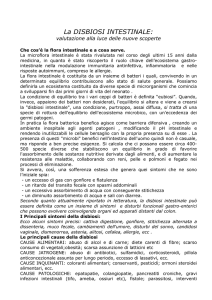 Ozono Terapia e disbiosi itestinale