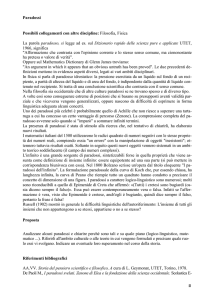 Paradossi Possibili collegamenti con altre discipline: Filosofia