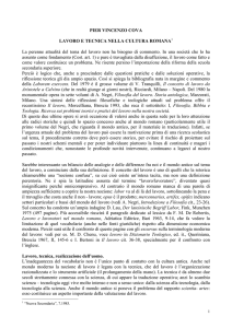 PIER VINCENZO COVA LAVORO E TECNICA NELLA CULTURA