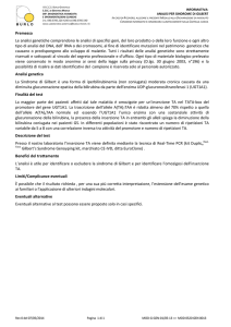Premessa Le analisi genetiche comprendono le