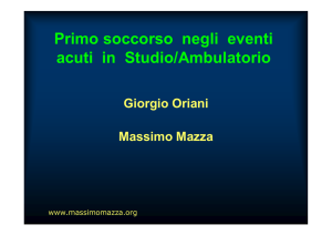 Primo soccorso negli eventi acuti in Studio/Ambulatorio