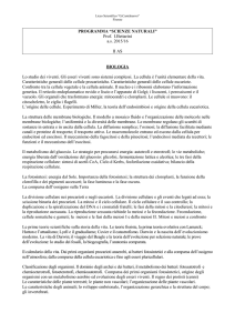 Scienze naturali - Liceo Scientifico Guido Castelnuovo