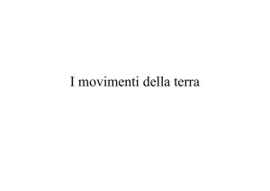 I movimenti della terra