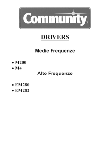 DRIVERS Medie Frequenze