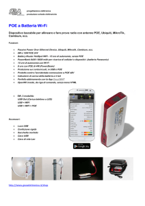 POE a Batteria Wi-Fi