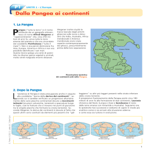Dalla Pangea ai continenti