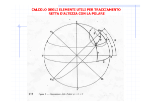 lezione retta d`altezza con la polare