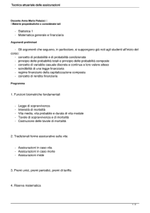 Tecnica attuariale delle assicurazioni