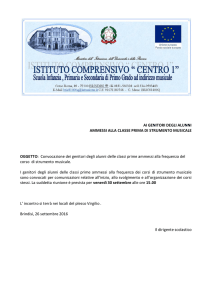 Convocazione genitori strumento musicale