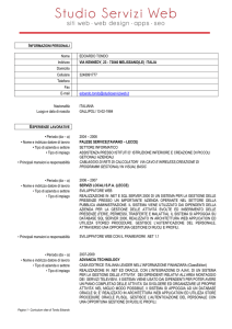 Curriculum Vitae in formato europeo