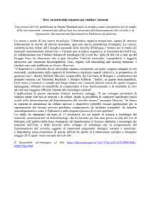 Un microchip organico per studiare i neuroni