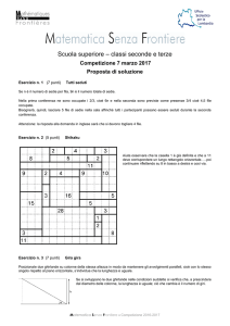 Soluzioni - Matematica senza frontiere