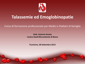 Talassemie ed Emoglobinopatie