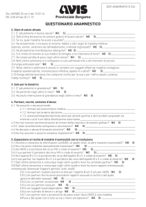 Questionario pre-donazione