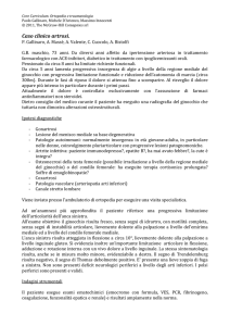 Caso clinico artrosi