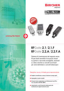 RFGate 2.1 /2.1.F RFGate 2.2.A /2.2.FA