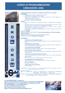Programmazione Java e affini