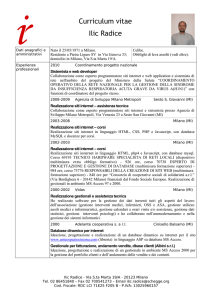 CV - Ilic Radice