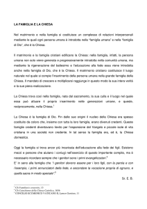 La famiglia e la Chiesa - Piccole Suore della Sacra Famiglia
