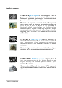L`amianto in natura
