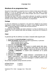 struttura programma Java