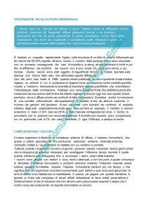 Vaccinazioni nessuna paura