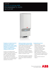 Inverter di stringa ABB PVI-5000/6000-TL-OUTD da 5