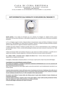 TC: Nota Informativa e Consenso - Casa di Cura Eretenia