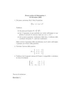 10 Dicembre 2002 - Dipartimento di Matematica e Fisica
