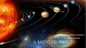 il moto dei pianeti