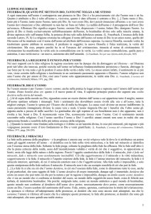 Feuerbach - Passi antologici - Corso di Filosofia