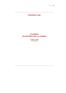 Sebastiano Lupo PACHINO INCONTRO CON LA STORIA