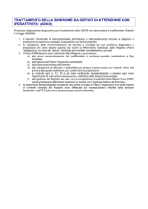 Trattamento della sindrome da deficit di attenzione con iperattività