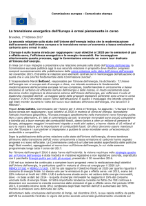La transizione energetica dell`Europa è ormai