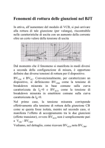 Fenomeni di rottura delle giunzioni nel BJT