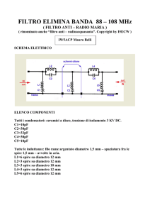 FILTRO ELIMINA BANDA 88-108 MHz