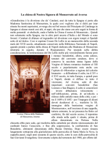 La chiesa di Nostra Signora di Monserrato ad Aversa
