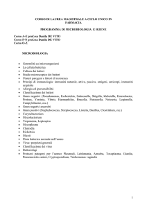 programma di microbiologia e igiene