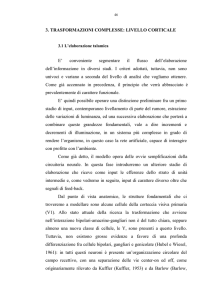 3. TRASFORMAZIONI COMPLESSE: LIVELLO CORTICALE E