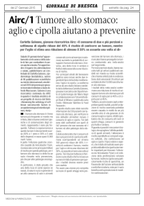 Tumore allo stomaco: aglio e cipolla aiutano a prevenire
