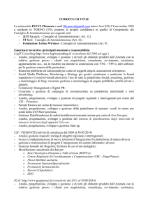 CURRICULUM VITAE La sottoscritta PUCCI