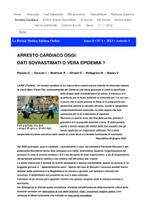 arresto cardiaco oggi dati sovrastimati o vera epidemia